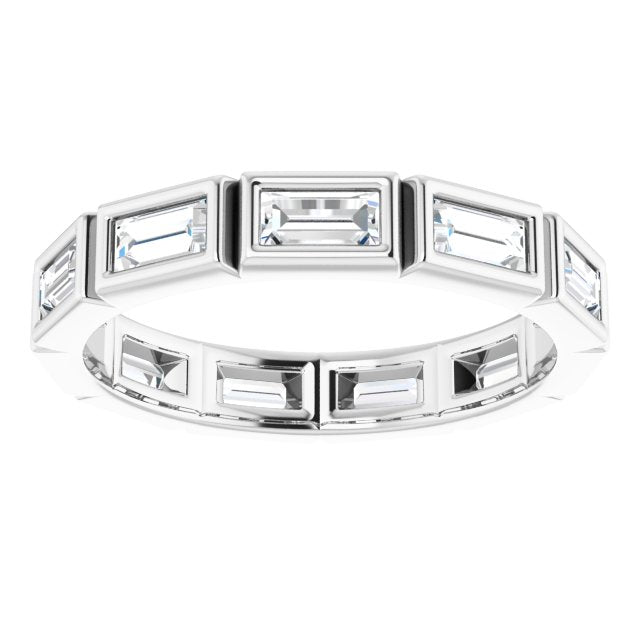 1.54 ct. Straight Baguette Diamond Eternity Band-VIRABYANI